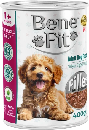BeneFit Yetişkin Köpek Konservesi Biftekli – Fileto Parçalı