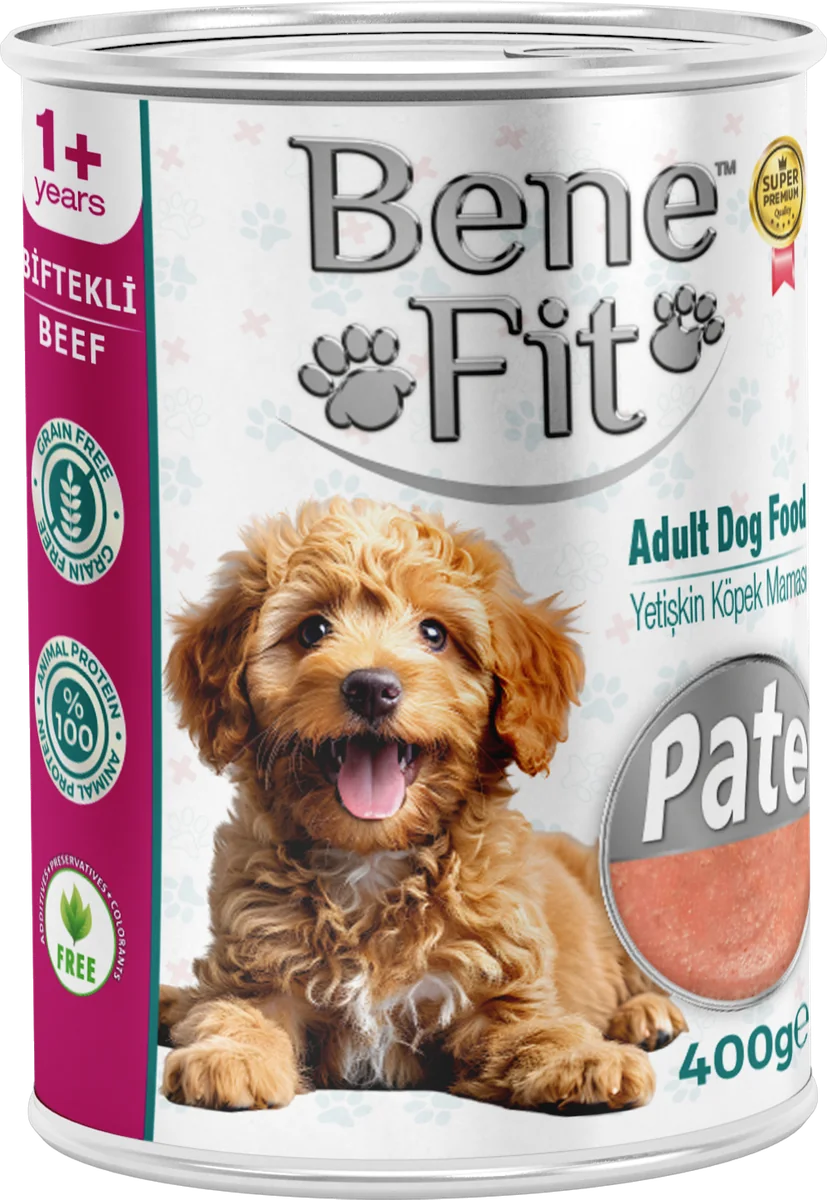 BeneFit Yetişkin Köpek Konservesi Biftekli – Pate