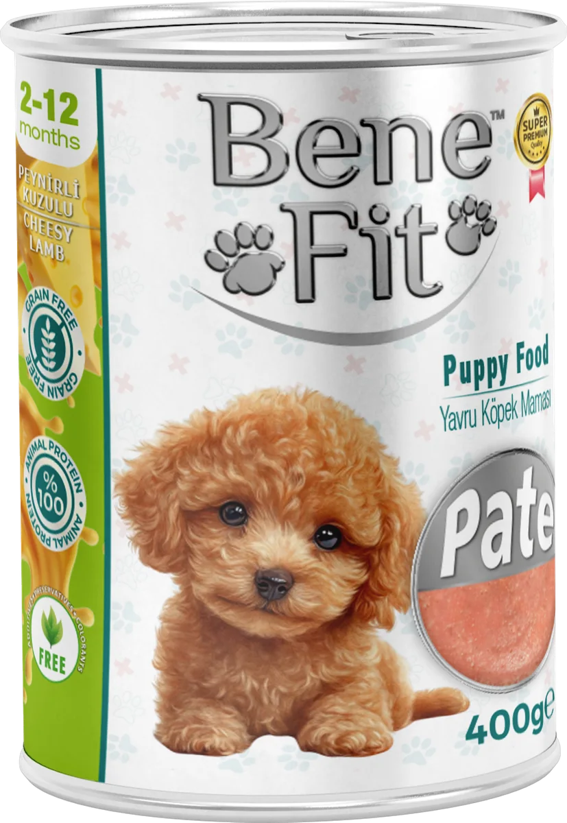 BeneFit Yavru Köpek Konservesi Peynirli Kuzulu – Pate