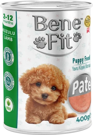 BeneFit Yavru Köpek Konservesi Kuzulu – Pate