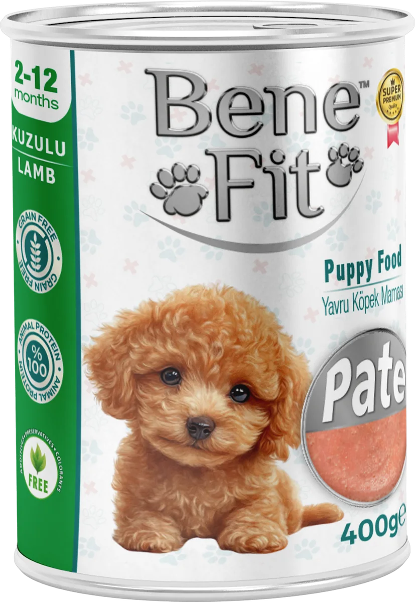 BeneFit Yavru Köpek Konservesi Kuzulu – Pate