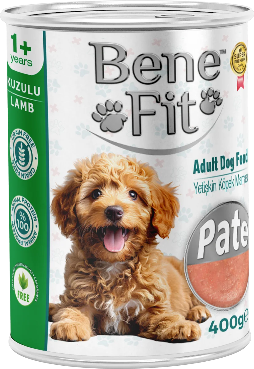 BeneFit Yetişkin Köpek Konservesi Kuzulu – Pate