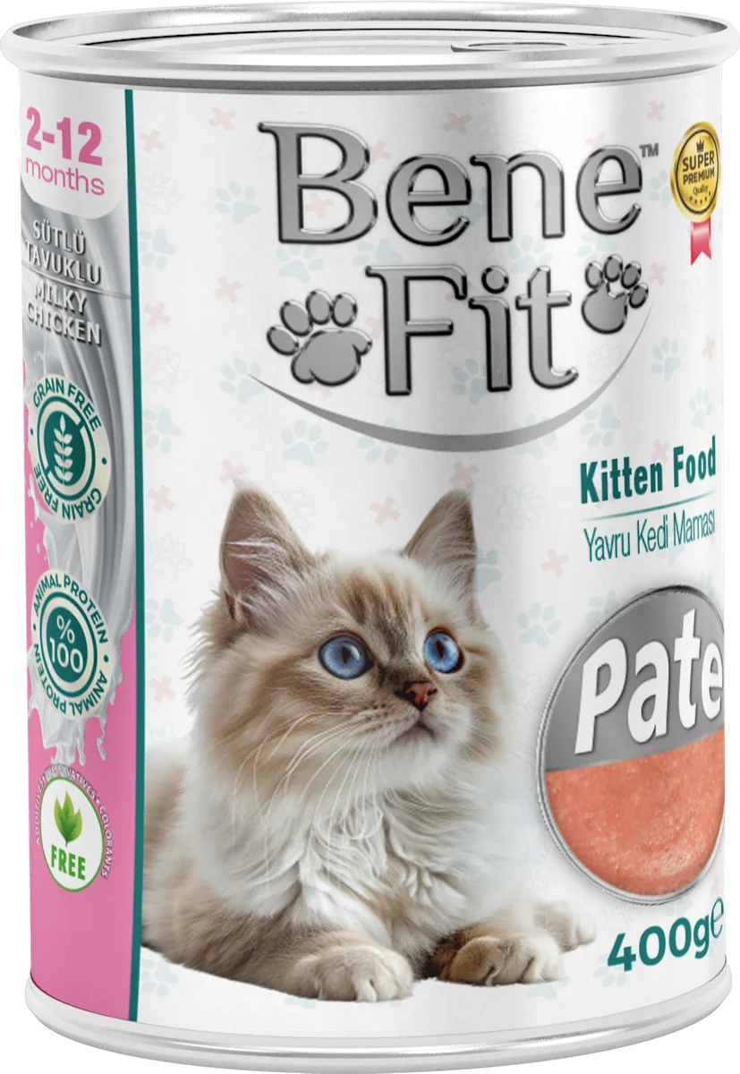 BeneFit Yavru Kedi Konservesi Sütlü Tavuklu – Pate