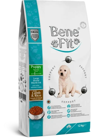 BeneFit Büyük Irk Yavru Köpek Maması Kuzulu & Pirinçli