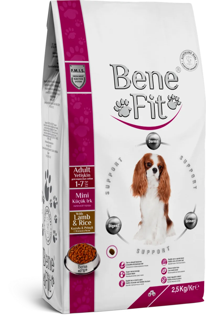 BeneFit Mini Irk Yetişkin Köpek Maması Kuzulu & Pirinçli