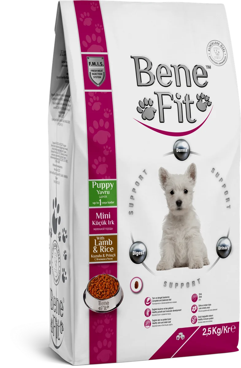 BeneFit Mini Irk Yavru Köpek Maması Kuzulu & Pirinçli