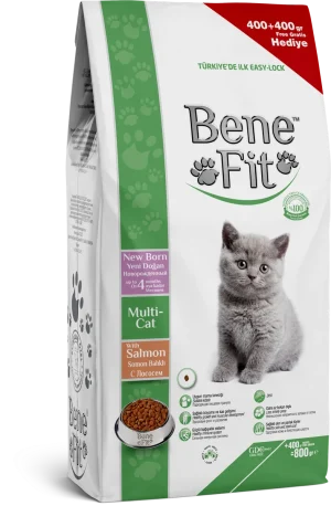 BeneFit Yeni Doğan Kedi Maması Somonlu
